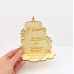 Torte 50 Jahre zur Goldenen Hochzeit aus Holz