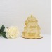 Torte 10 Jahre zur Hölzernen Hochzeit aus Holz